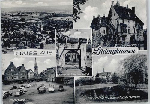 Lüdinghausen Burg Vischering, Marktplatz, See