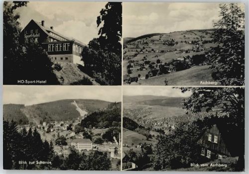 08248 O9650 Klingenthal - HO-Sport-Hotel, Schanze, Gesamtansicht