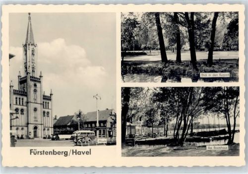 Fürstenberg Marktplatz, Am Bootshaus, Kurpark