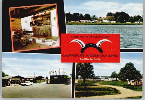 Haddeby Campingplatz am Ufer der Schlei