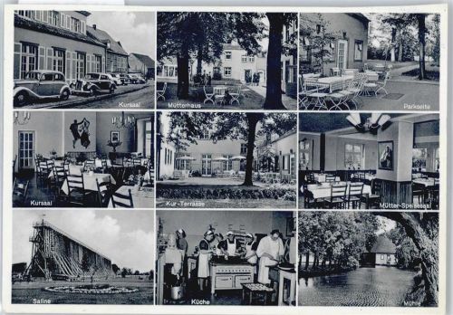 Bad Westernkotten Kursaal, Mütterhaus, Saline, Mühle, Kur-Terrasse