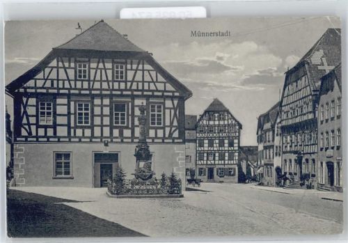 Münnerstadt Marktplatz , Marke entfernt