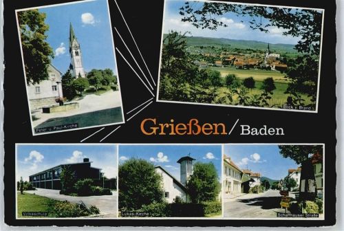 Grießen Kirche, Schule, Schaffhauser Straße