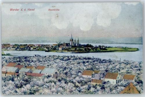 Werder Panorama während der Baumblüte