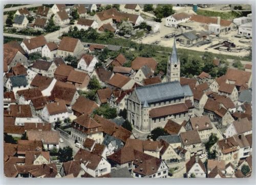 Igersheim Luftaufnahme, Pfarramt