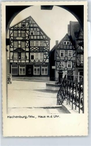 Hachenburg Haus mit der Uhr