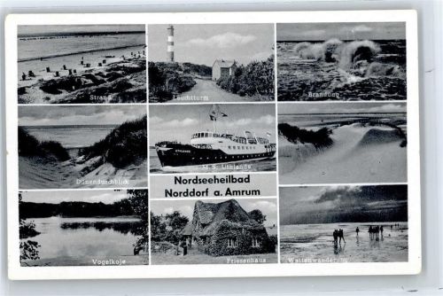 Norddorf Strand, Leuchtturm, Schiff, Wattwanderung, Friesenhaus, Vogelkoje