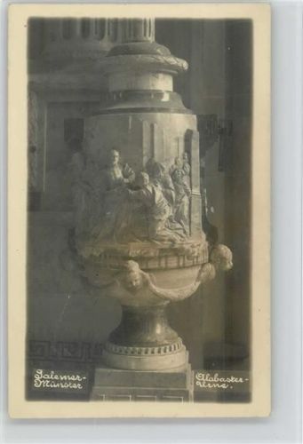 Salem 1920 - 1925 Münsterkirche Innenansicht Alabaster Urne