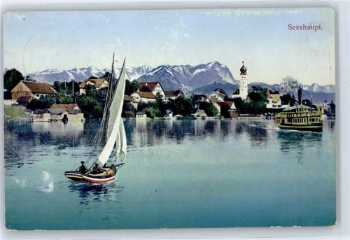 Seeshaupt Teilansicht, Zugspitze