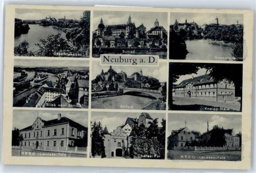 Neuburg Schloß, Kneipp-Heim, Oberes Tor, Landesschule