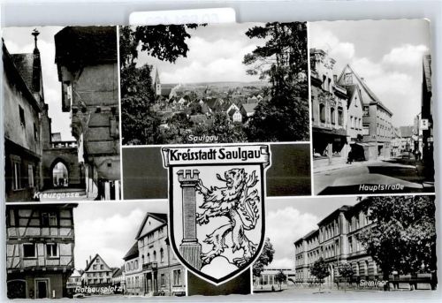 Saulgau Kreuzgasse, Rathausplatz, Gesamtansicht, Hauptstraße, Seminar