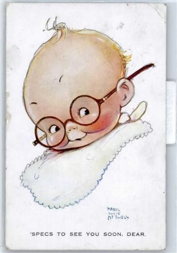 Baby mit Brille