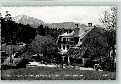 Gutenstein Mariahilfberg gegen Schneeberg Gasthof Zechmeister
