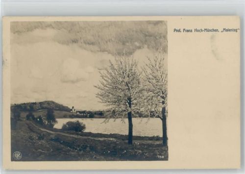 NPG Nr. 758 Foto AK Gemälder erster Meister Nr. 758 Prof. Hans Hoch