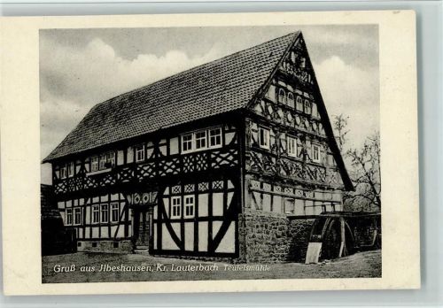 Ilbeshausen Teufelsmühle Fachwerkhaus Wasserrad