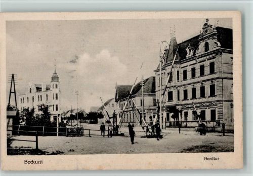Beckum Nordtor Eisenbahnschranken