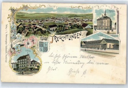 Treuchtlingen Schloß, Bahnhof, Rathaus, Wappen