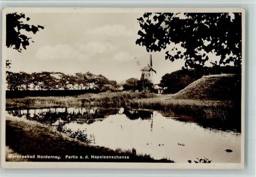 26548 W2982 Norderney - Partie an der Napoleonschanze Windmühle