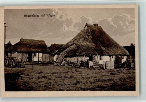 Sassnitz Bauernhaus auf Rügen Reetdach