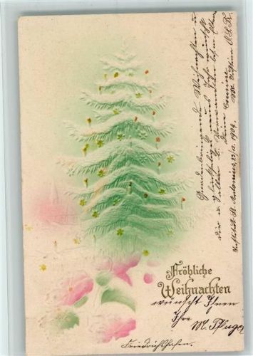 1904 Weihnachten - Tannenbaum AK
