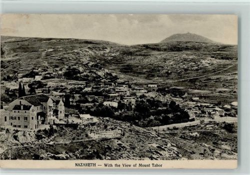 Nazareth Gesamtansicht mit Mt. Tabor