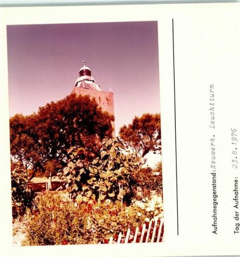 Hamburg-Insel Neuwerk Foto montiert auf Karton Leuchtturm