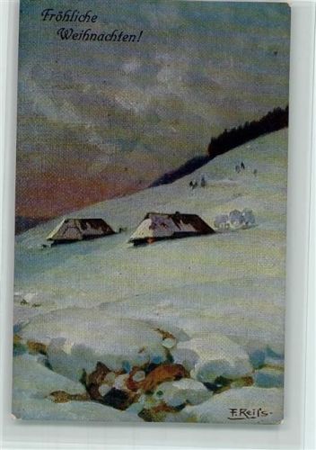 Weihnachten - Elchlepp Nr. 9 , Winter im Schwarzwald AK