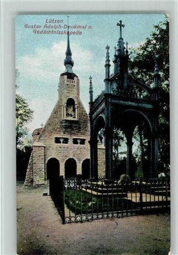 Lützen 1911 Gustav Adolf-Denkmal Gedächtniskapelle