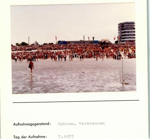Duhnen Foto montiert auf Karton