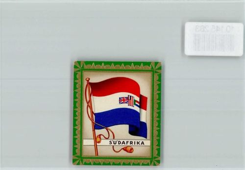 VIgnette Südafrika Flagge Aurelia Zigarettenfabrik Ernst Karl Müller