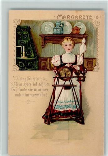 1899 Spruch - Serie Margarete Nr. 5 AK
