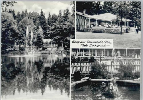 98711 O6304 Frauenwald - Cafe Lenkgrund Glücksbrunnen