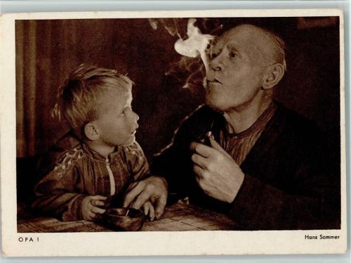 Photo Porst - Opa mit seiner Pfeife von Hans Sommer