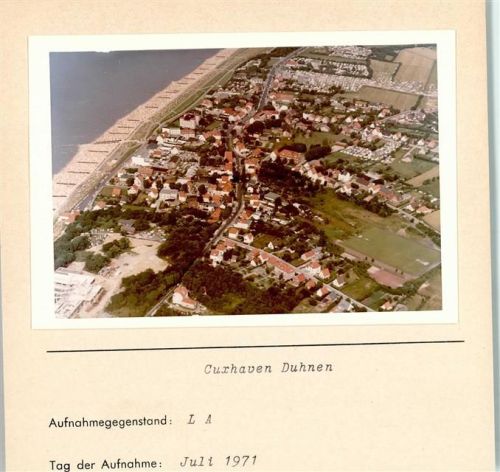 Duhnen Foto montiert auf Karton