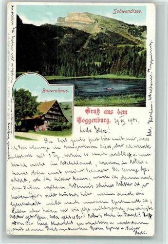 Wildhaus 1901 Schwendisee Bauernhaus