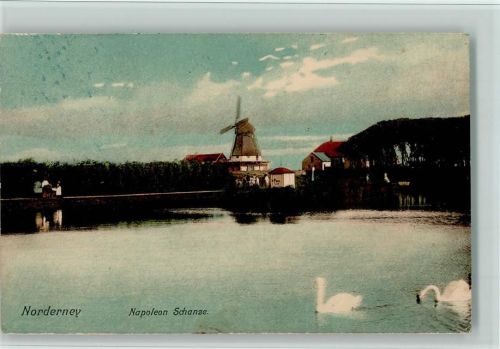 Norderney Napoleon Schanze Schwäne Windmühle