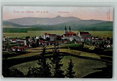 Grüssau Krzeszow - Teilansicht, Verlag Pietschmann Nr. 2321 AK