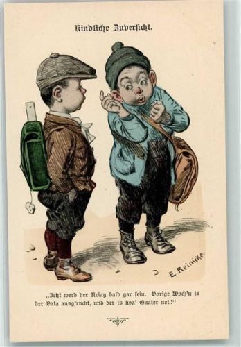 1915 Serie 1 Nr. 5 sign. E. Reinicke Schulkinder AK