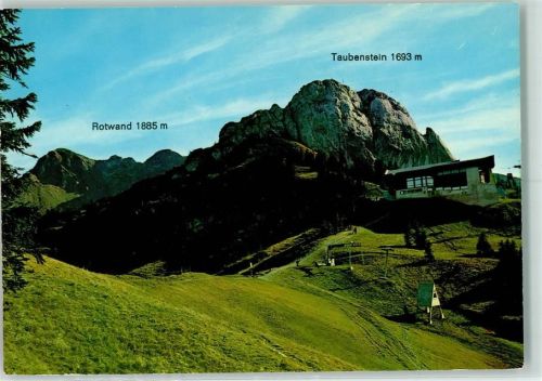 Spitzingsee Taubensteinbahn Bergstation mit Rotwand und Taubenstein