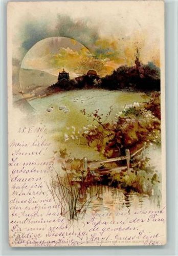 1899 Sonnenscheinkarte AK