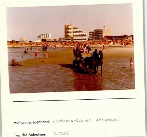 Duhnen Foto montiert auf Karton