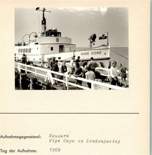 Hamburg-Insel Neuwerk Foto montiert auf Karton Nige Ooge
