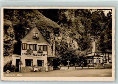 Rübeland Höhlen-Restaurant mit Felsengrotte