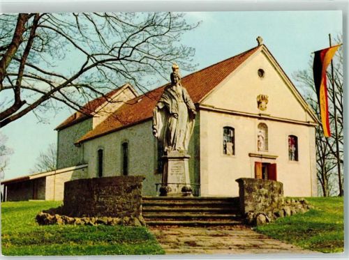 Wildflecken Rückseite mit Abschürfungen bzw Kleberesten Wallfahrtskirche Maria Ehrenberg