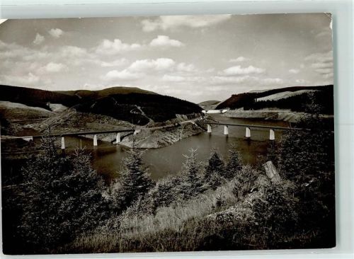 Schulenberg Stausee an der Okertalsperre Blick von Schulenberg auf die Bramke- und Weißwasserbrücke Schönes Deutschland