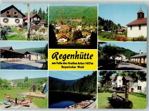 Regenhütte Kinderspielplatz Boote Brunnen