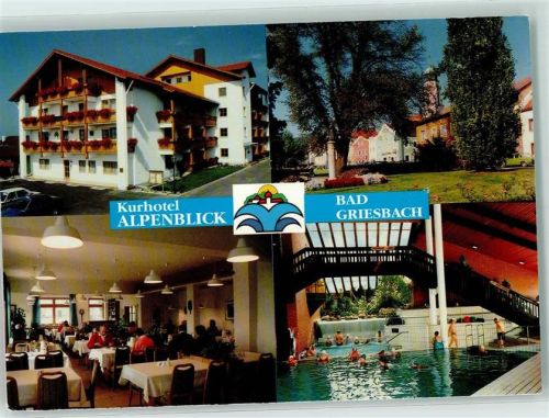 Bad Griesbach Rückseite mit Abschürfungen bzw Kleberesten Hotel Alpenblick