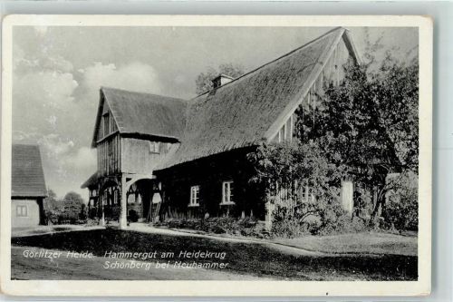 Schönberg Hammergut am Heidekrug Görlitzer Heide Schlesien AK