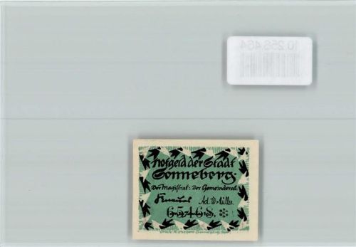 Sonneberg Notgeld 10 Pfennig