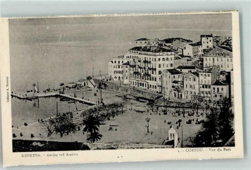 Corfu 1925 Hafen Port